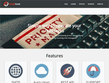 Tablet Screenshot of emailvoid.com